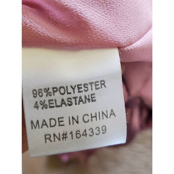 Petal and Pup Dusty Rose Opal Dress, Faux Wrap, Round Neck Short Dress, Sz. 2, N - Picture 12 of 13